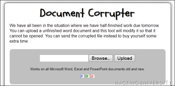 Corrupt any Document Easily