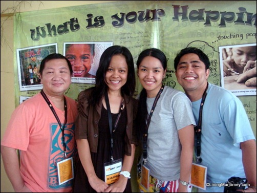 Happiest Pinoy Campers Alwin, Kristelle and Rey (Right to Left)