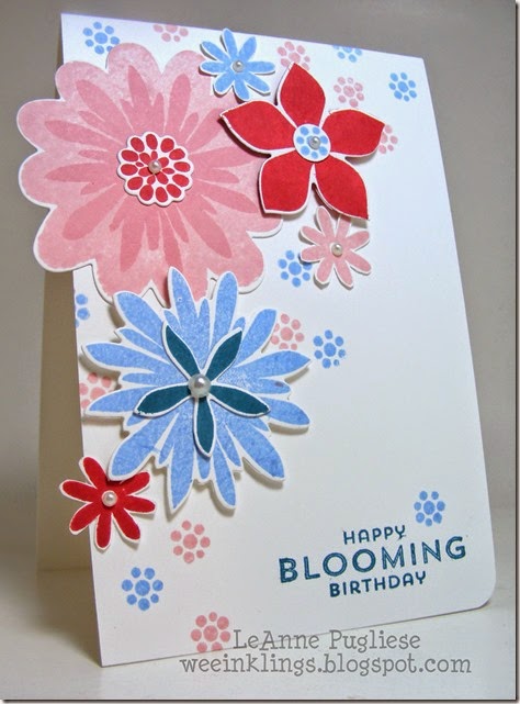 LeAnne Pugliese WeeInklings ColourQ247 FLower Patch Stampin Up