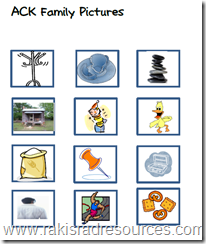 ACK Family File Folder Game for Literacy Centers - Free