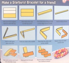 candy wrapper bracelet instructions