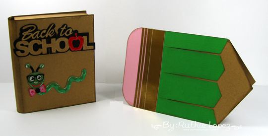 Back to School Blog Hop. SnapDragon Snippets. Book Gift card holder. Pencil Card. Ruthie Lopez. My Hobby My ARt