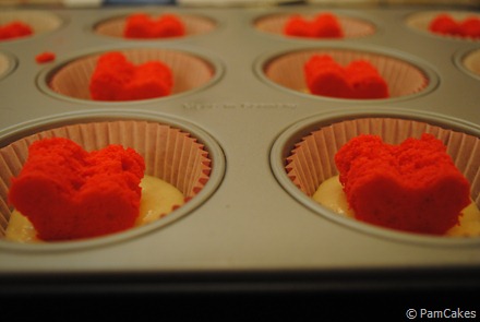 Cupcakes con corazón