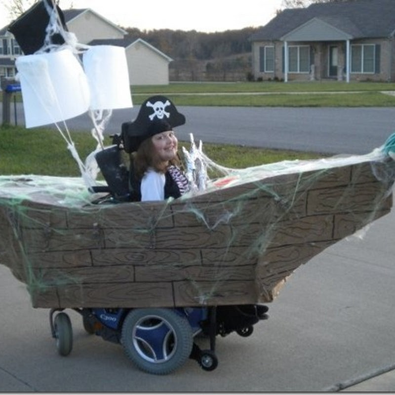 Ideas disfraz para silla de ruedas: Barco pirata