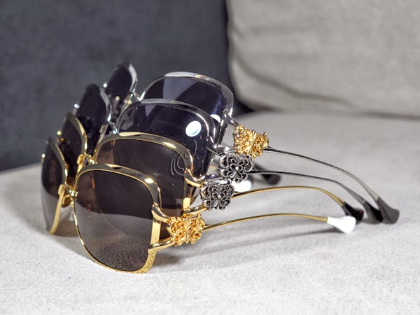 Kacamata Chrome Hearts Slunt Gold Princess