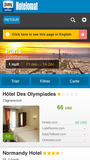 Hotelomat – Recherche d’hôtels