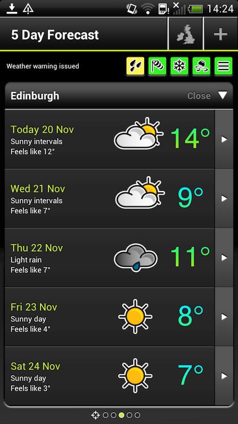 Met Office Weather Application - Android Apps on Google Play