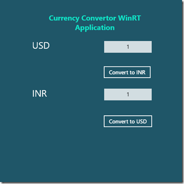 WinRT XAML Knowledge Sharing Blog: Currency Converter - Metro style ...