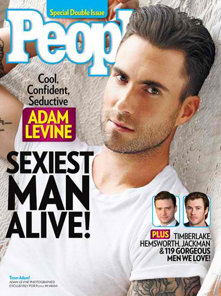 Adam Levine is People's Sexiest Man Alive