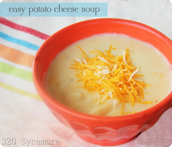 easy potato cheese soup