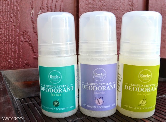 Rocky Mountain Soap Company Liquid Crystal Deodorant Lavender Lemongrass Tea Tree Review