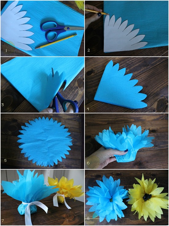 DIY Tissue Paper Flower Tutorial Teacher Appreciation — Liz on Call