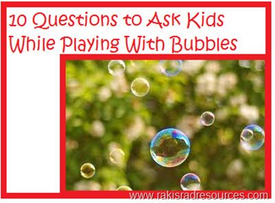 10 questions to ask kids while playing with bubbles