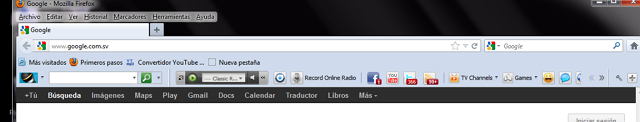 Firefox toolbars