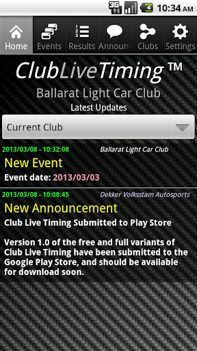 Club Live Timing Free