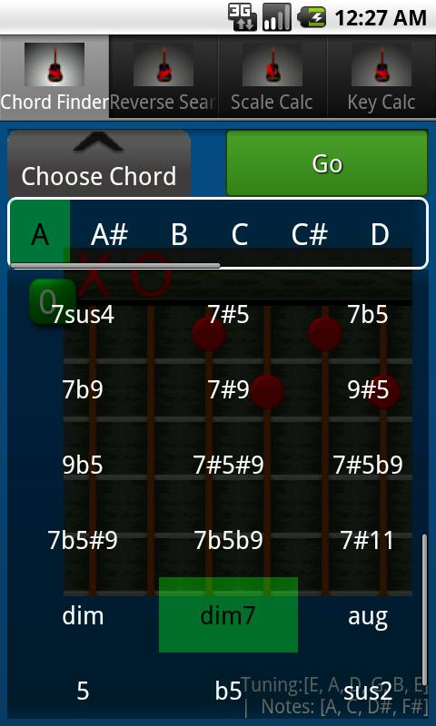 chords+ music tools Screen 2