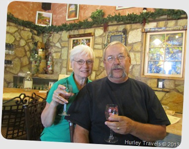 Nancy and Jerry at the winery in Deming, NM