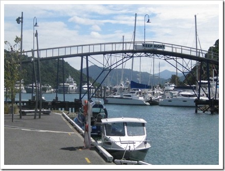 Picton Marina where we had lunch.