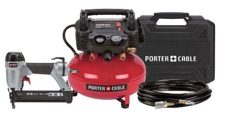 porter cable air compressor and brad nailer