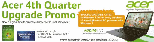 Acer Windows 8 Offer