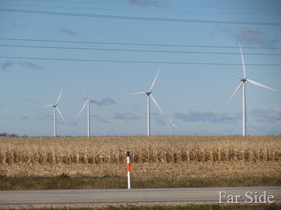 Windmill and Corn Field in Manitoba