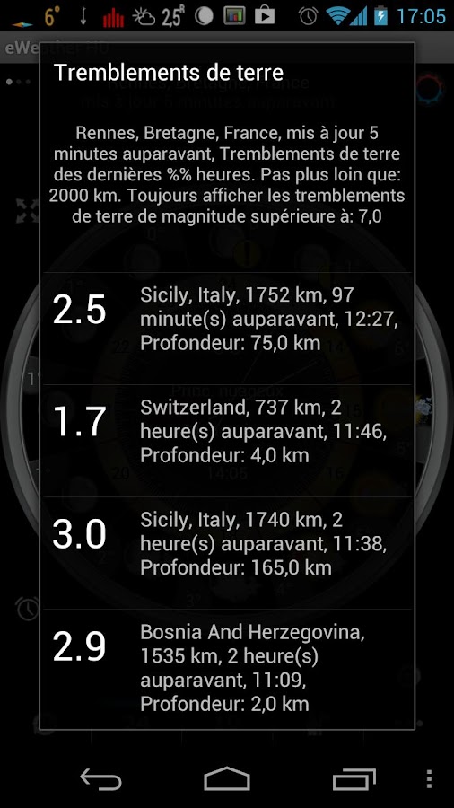   eWeather HD: Météo, Baromètre – Capture d'écran 