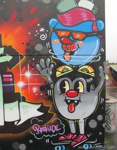 Copenhagen Graffiti Cartoon Graffiti Character