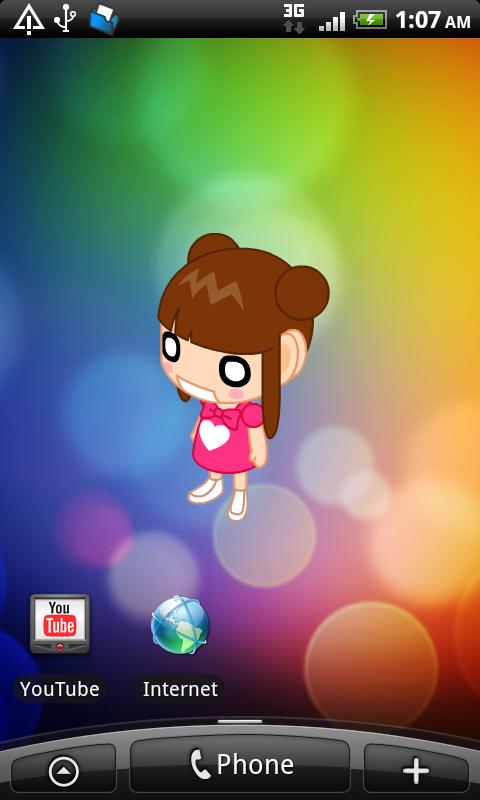 Android application Battery Widget Alice Full Ver. screenshort