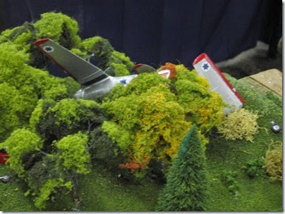 IMG_5558 Plane Crash on the SwissRail HO-Scale Layout at the WGH Show in Portland, OR on February 18, 2007