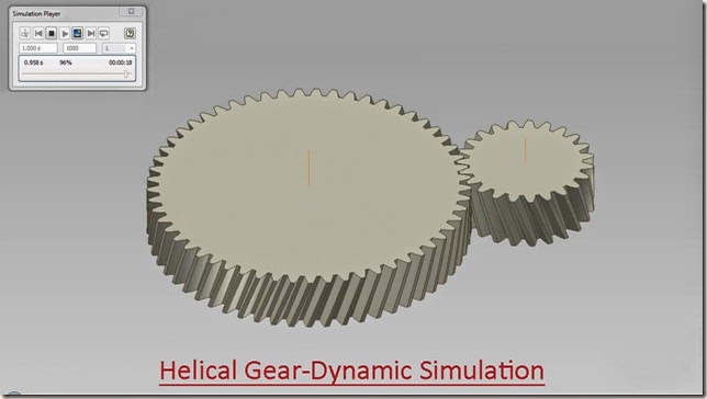 Helical Gear-Dynamic Simulation