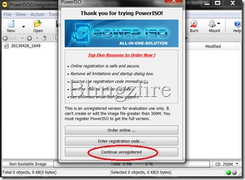 unregistered poweriso