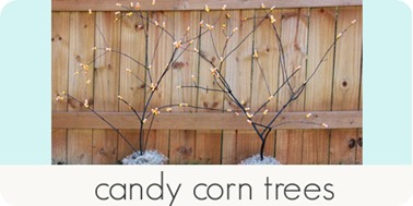 candy corn trees