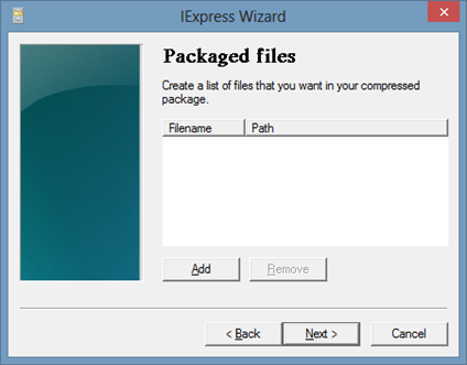 packaged files