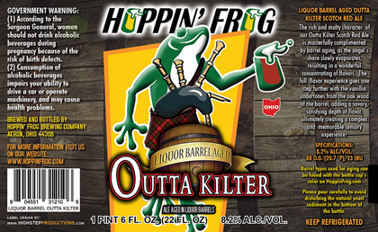 Hoppin’ Frog - Liquor Barrel-Aged Outta Kilter - mybeerbuzz.com ...