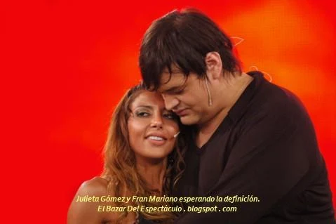 Julieta Gómez y Fran Mariano esperando la definición..JPG