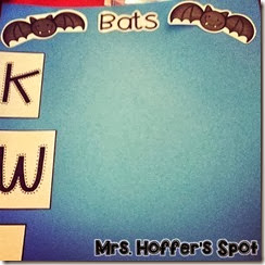 I also love me some Anchor Charts. This one we will start Monday on what we know about Bats.