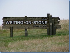 1816 Alberta - Writing-On-Stone Provincial Park sign