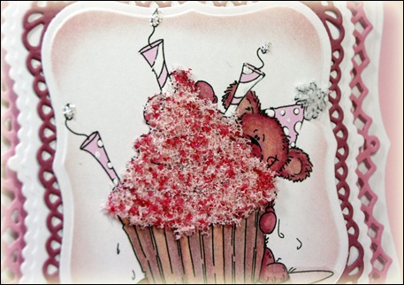 Cupcake Fun, Sassy Cheryl's Stamps, Flower Soft, Spellbinders