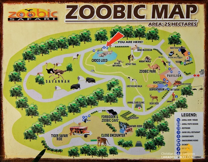 Subic's Zoobic Safari Map