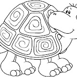 DIBUJOS DE TORTUGAS PARA COLOREAR