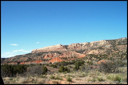 Scenery around us as we parked at the campground in Palo Duro Canyon State Park in Texas.