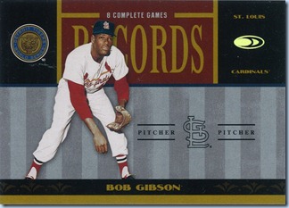 2004 Donruss WS Records Gibson 205 by 1000