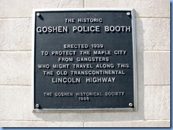 4220 Indiana - Goshen, IN - Lincoln Highway  (Main St)(US-33) - 1939 Historic Goshen Police Booth