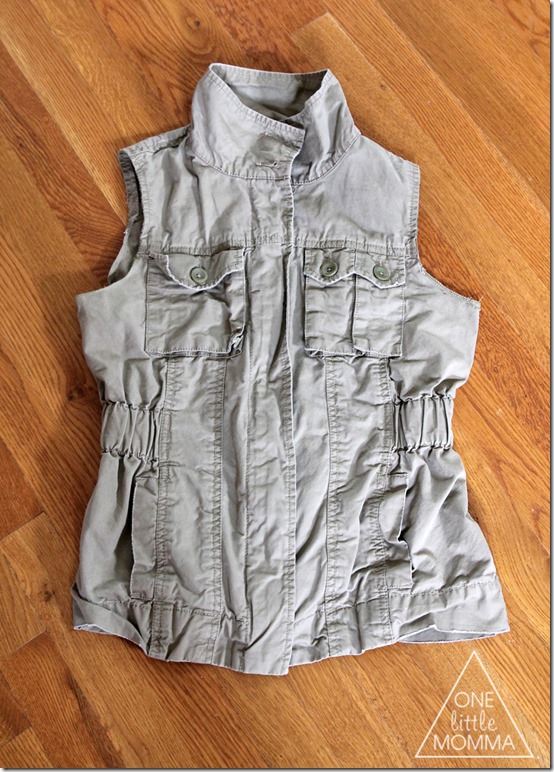 Make Your Own Cargo Vest in Three Easy Steps- Perfect for layering this Fall!