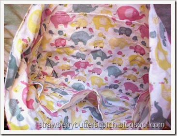 diaper bag interior