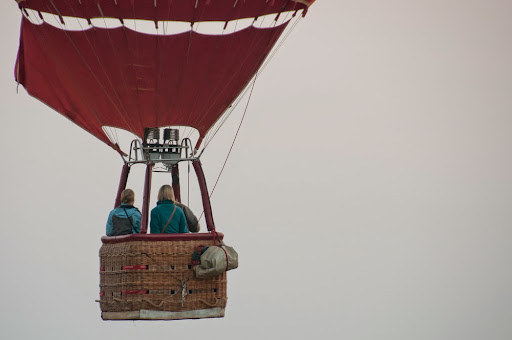 Suspended in mid air