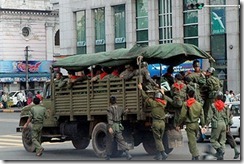 Burmese troops during referendum 2008