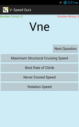 Aircraft V-Speed Quiz