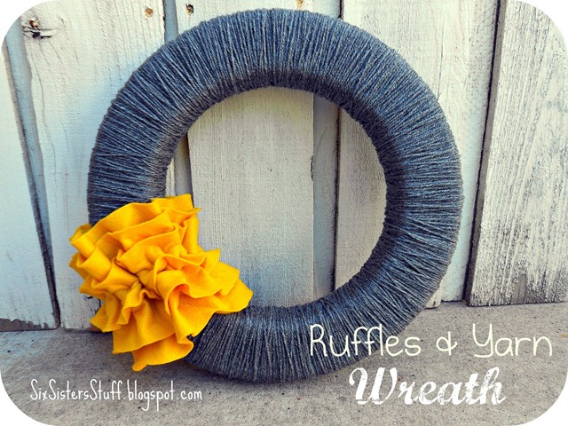 ruffle wreath