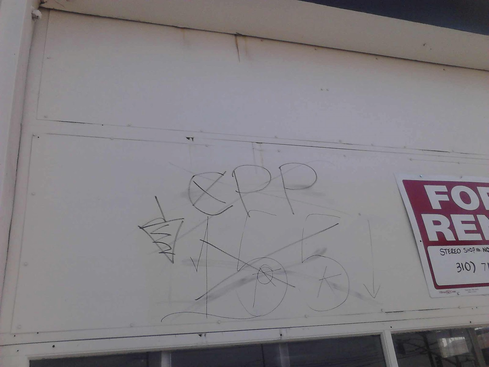 blood piru brims gangs graffiti: Campanella park piru